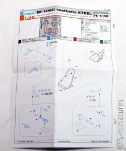 1/48 Messerschmitt Bf 109C-3 - Dodatki - Eduard