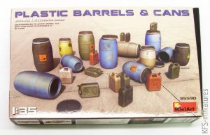 1/35 Plastic Barrels & Cans - MiniArt