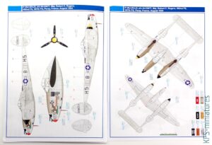 1/48 P-38 - Kalkomanie - Eduard