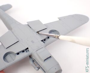 1/72 Bf 109F-4 - Eduard - Budowa cz.2