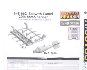 1/48 Sopwith Camel - Dodatki