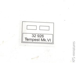 1/32 Tempest Mk.VI - Blachy - Eduard
