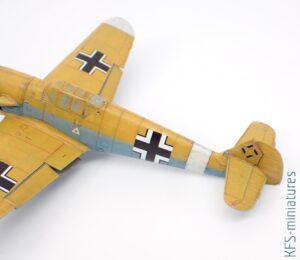 1/72 Bf 109F-4 - Eduard - Budowa cz.2