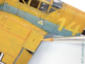 1/72 Bf 109F-4 - Eduard - Budowa cz.2