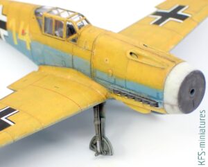 1/72 Bf 109F-4 - Eduard - Budowa cz.2