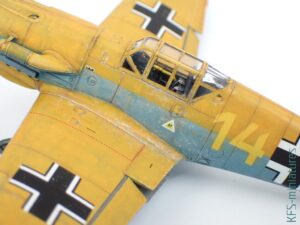 1/72 Bf 109F-4 - Eduard - Budowa cz.2