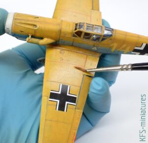 1/72 Bf 109F-4 - Eduard - Budowa cz.2