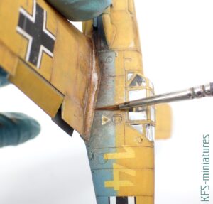 1/72 Bf 109F-4 - Eduard - Budowa cz.2