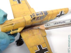 1/72 Bf 109F-4 - Eduard - Budowa cz.2