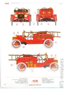 1/24 Model T 1914 Fire Truck with Crew - ICM