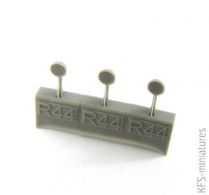 1/48 P-51D rear view mirrors for Airfix Eduard