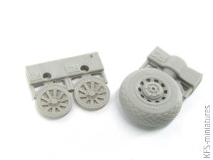 1/48 P-51D wheels for Airfix - Eduard