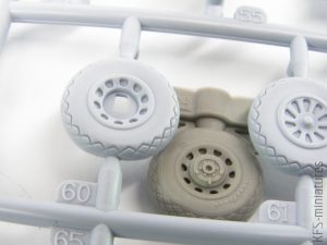 1/48 P-51D wheels for Airfix - Eduard