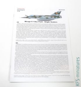 1/72 Mirage F.1 Duo Pack & Book - Special Hobby