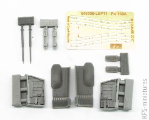 1/48 Fw 190A wingroot gun bays - Eduard