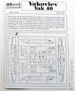 1/144 Yak-40 LOT/Olympic - AZ model