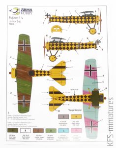 1/72 Fokker E.V Junior set - Arma Hobby