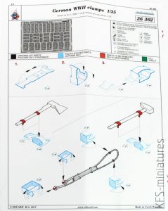 1/35 German WW2 clamps - Eduard