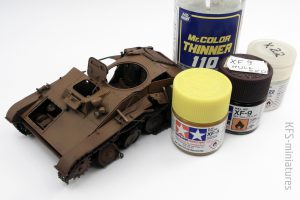 1/35 Budowa wraku T-60 - malowanie