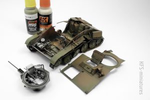 1/35 Budowa wraku T-60 - malowanie