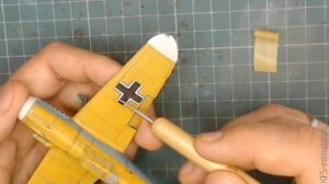 1/72 Bf 109F-4 - Eduard - Budowa cz.2