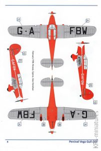 1/72 Percival Vega Gull - civil service – Dora Wings