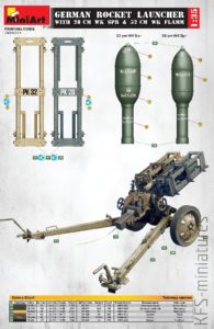 1/35 German Rocket Launcher with 28 cm WK SPR & 32 cm WK FLAMM - MiniArt