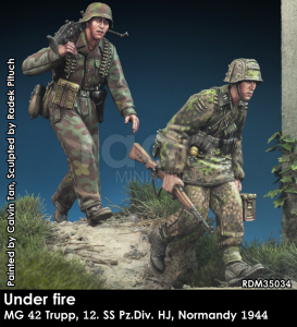 1/35 W-SS MG 42 team - Under Fire - Rado Miniatures