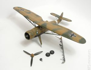 1/48 Henschel Hs-126 - ICM - Budowa