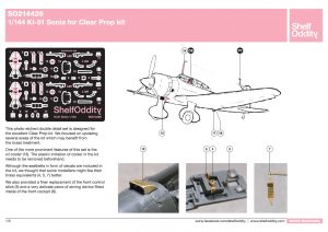 1/144 Ki-51 Sonia - Detail Set - Shelf Oddity